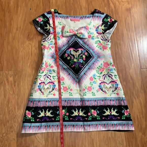 Millai Manoush 100% Silk Vintage Designer Ethnic Dress France Size 40 Women’s - Picture 14 of 16